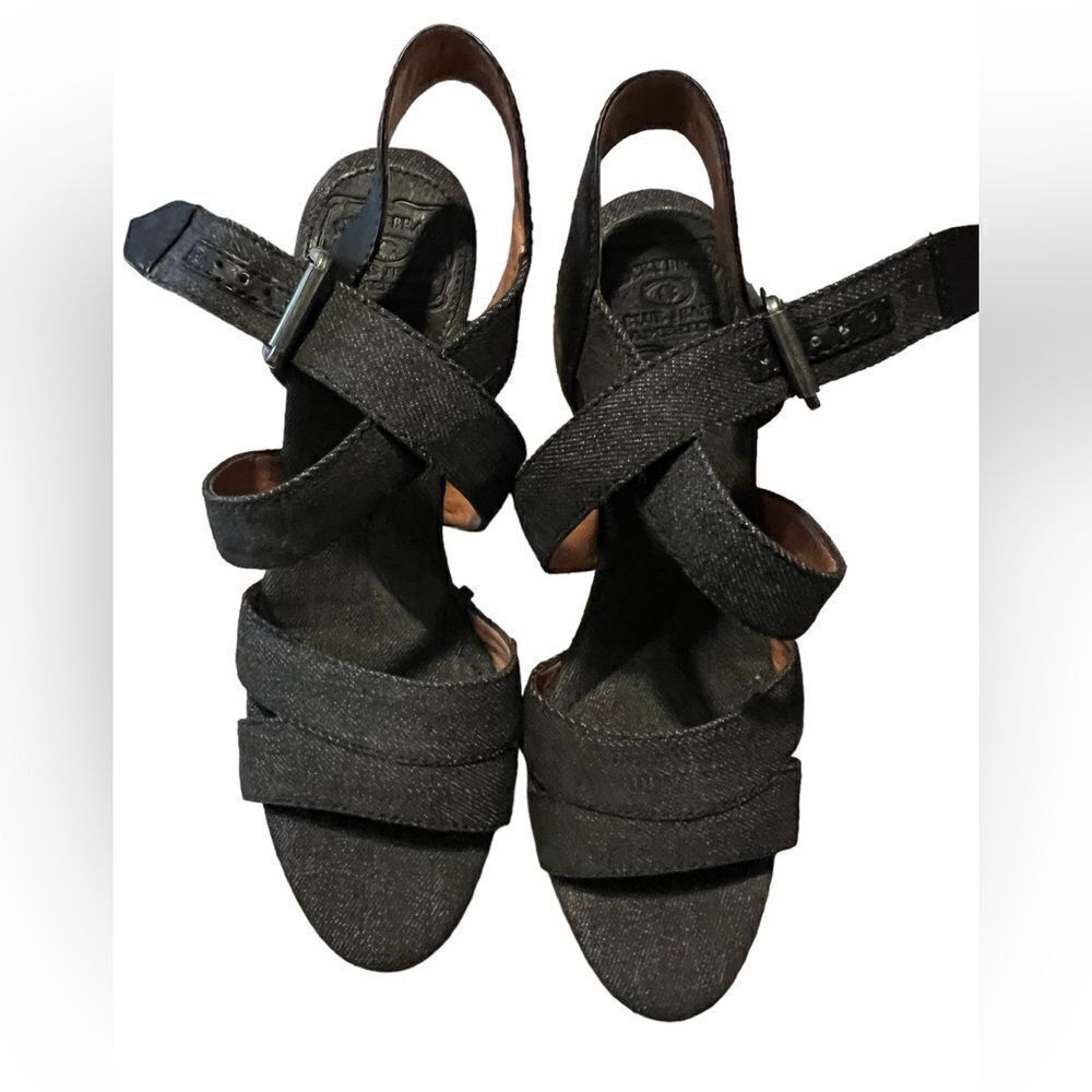 New lucky brand denim platform heels - Picture 2 of 6